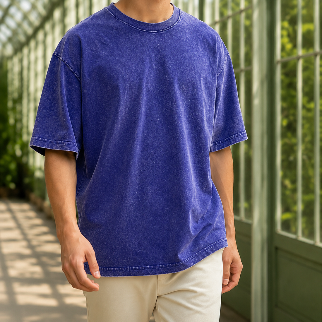 Leander Oversized T-Shirt - Klein Blue