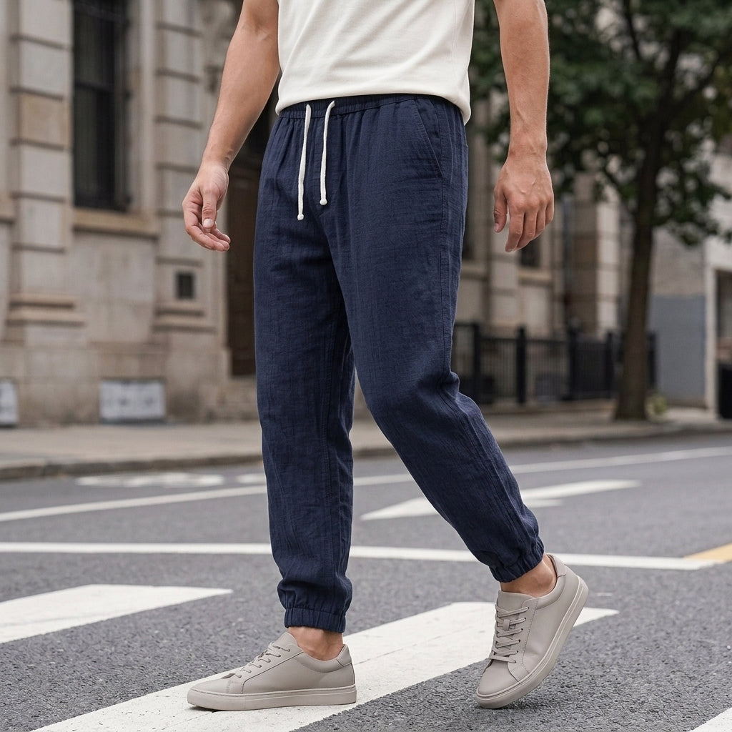 Wyatt Relaxed Joggers - Navy