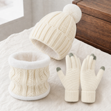 Langley Cable Knit Set - White