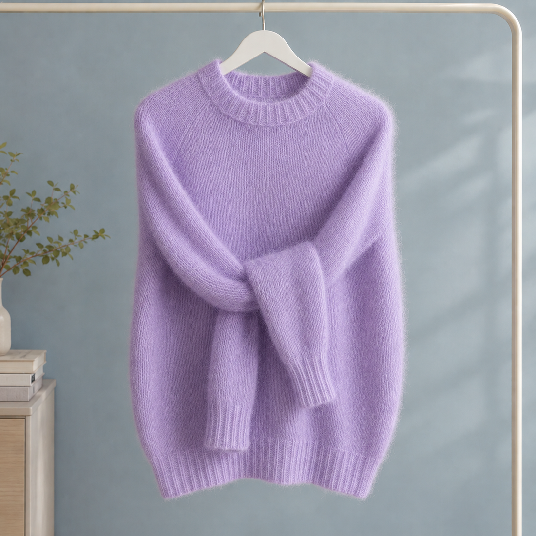Tabitha-Jade Brushed Sweater - Hazy Purple
