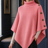 Beaumont Turtleneck Poncho - Pink