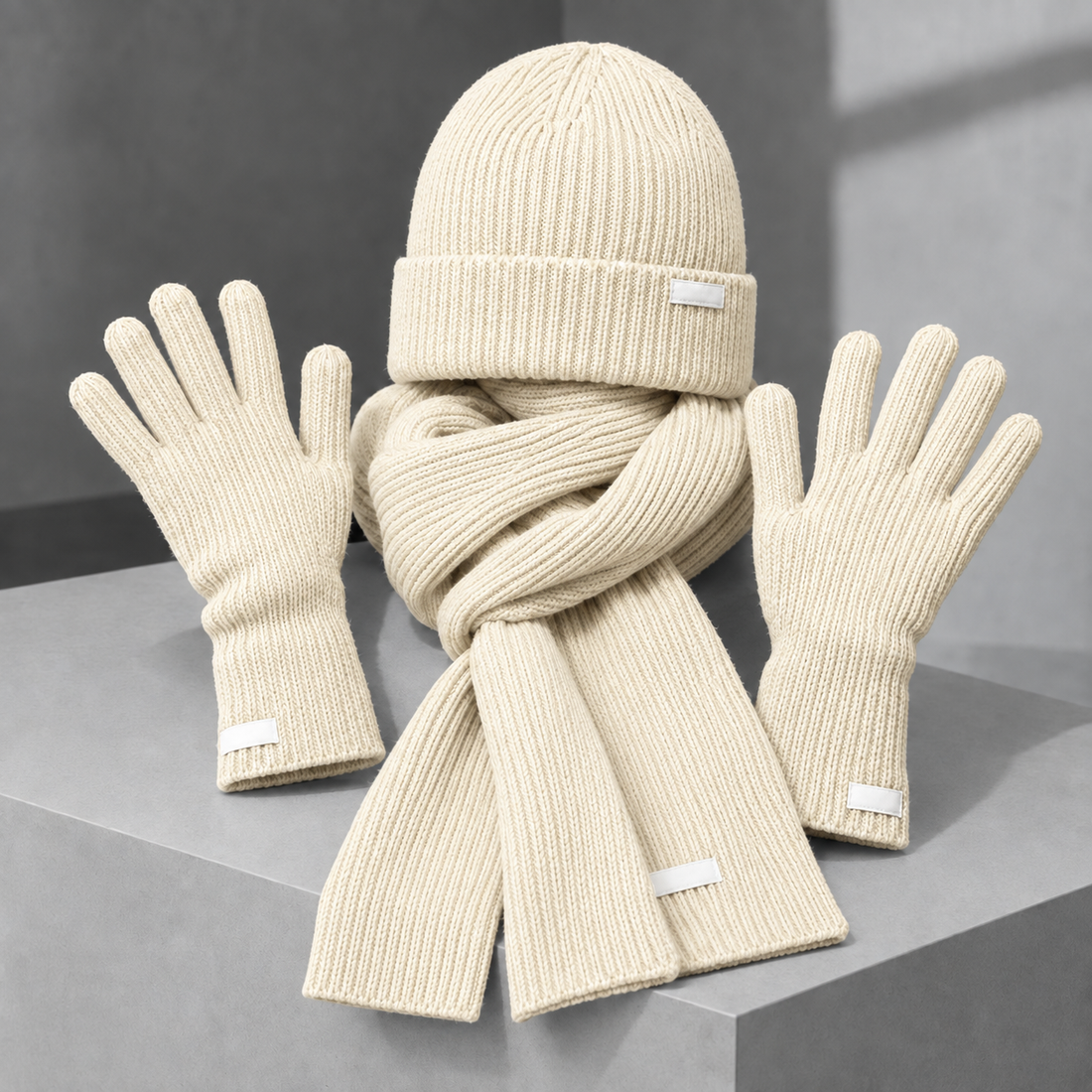 Remington Cashmere Accessory Set - Cream