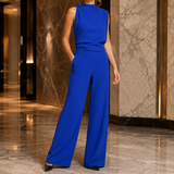 Dahlia-Louise Wide-Leg Jumpsuit - Blue