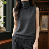 Willa-Skye Turtleneck Top - Elephant Gray