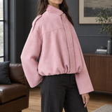 Salome Cashmere Bomber Jacket - Pink