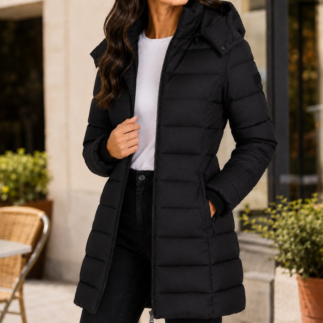 Dahlia-Claire Quilted Jacket - Black