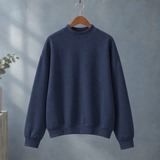 Philippa-Belle Mock Neck Sweatshirt - Navy