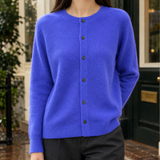 Astrid-Kate Cashmere Cardigan - Periwinkle Orchid