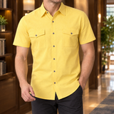 Oscar Collared Shirt - Yellow-y