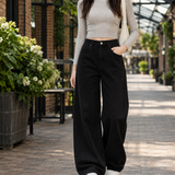 Aiglon-Hope Wide Leg Jeans - Black