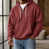 Merrick Waffle Hoodie - Red