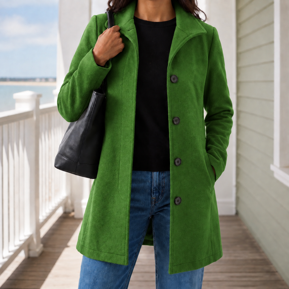 Aimee Wool Coat - Green
