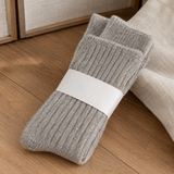 Jacinta-Faye Ribbed Cashmere Socks - Gray