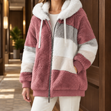 Theodora-Marie Patchwork Jacket - Red
