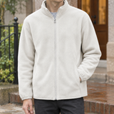 Sigmund Zip Fleece Jacket - Off White