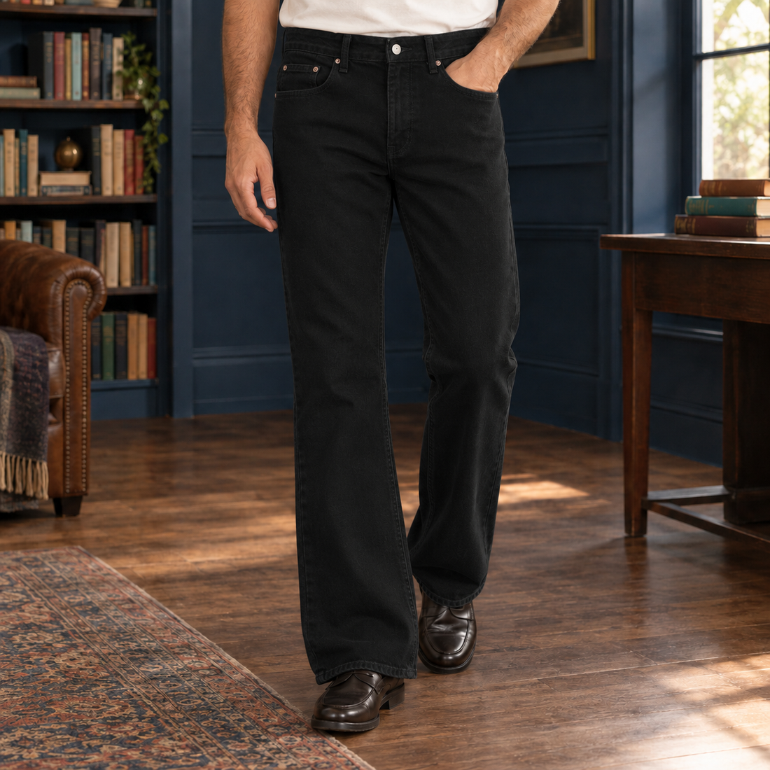 Olivier Flared Jeans - Pure Black