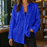 Calla-Rae Sequin Shirt - Blue