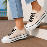 Taddei Platform Sneakers - Apricot