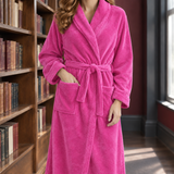 Priscilla-Grace Plush Robe - Hot Pink
