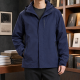Alfred Hooded Jacket - Dark Blue