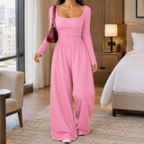 Wilhelmina Wide-Leg Jumpsuit - Pink