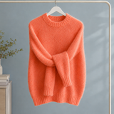 Tabitha-Jade Brushed Sweater - Coral Orange