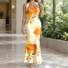 Orange Floral