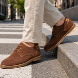 Romano Suede Derby Shoes - Brown