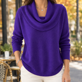 Tiffany-Marie Cowl Neck Sweater - Purple