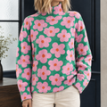 Green Pink Floral