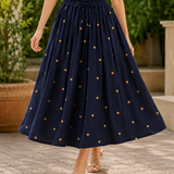 Ariadne Midi Skirt - Navy