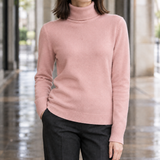 Nicole Turtleneck Sweater - Skin Powder