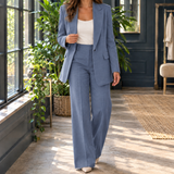 Sabina-Pearl Tailored Pantsuit - Blue