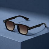 Yara-Sage Retro Sunglasses - Black Brown Fade