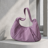 Soriano Ruched Shoulder Bag - Purple