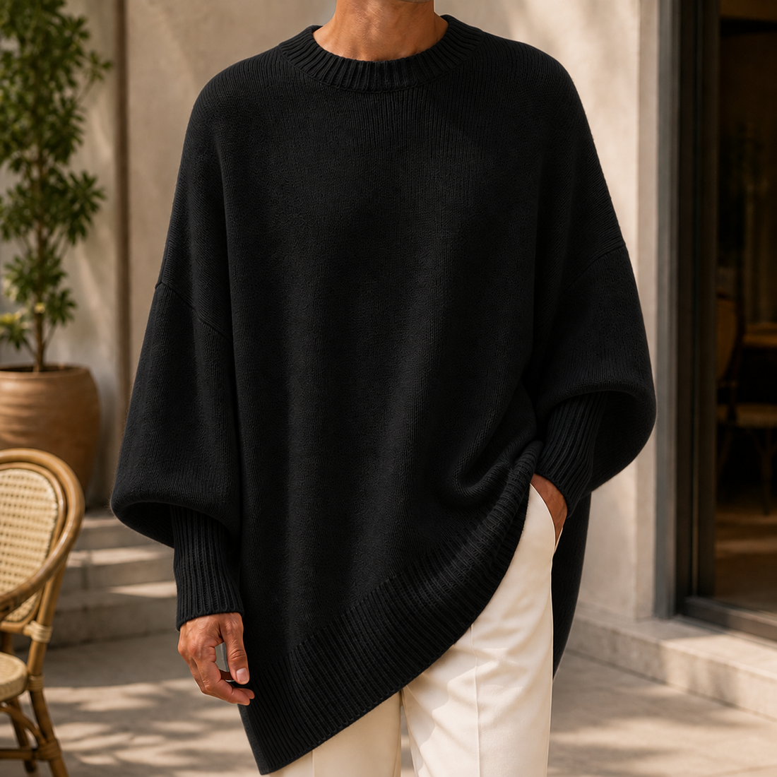 Nico Oversized Sweater - Black