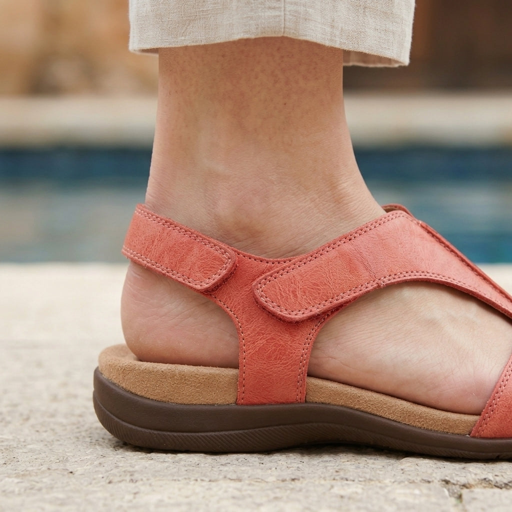 Sienna Hook-and-Loop Sandals - Lead Product Detail