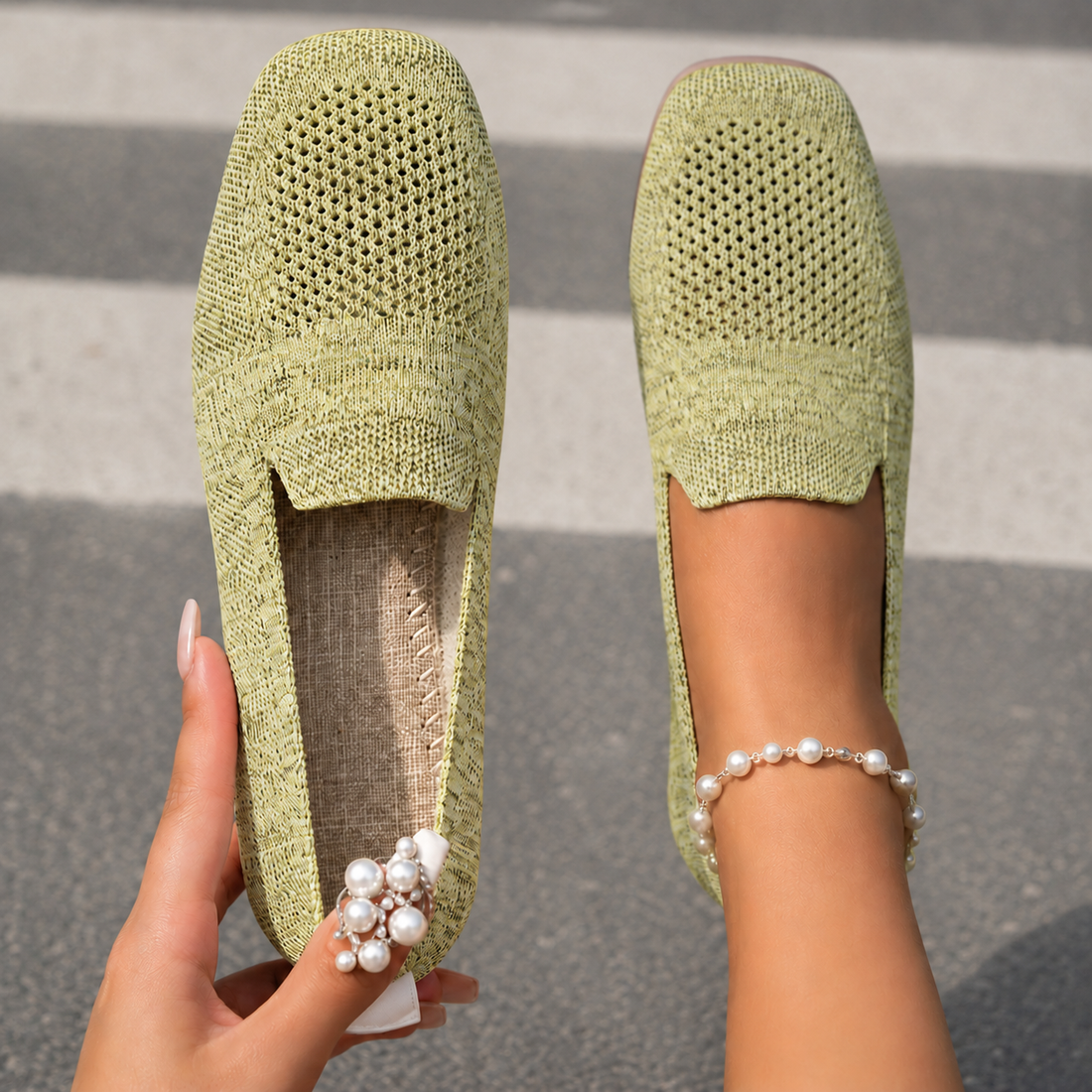 Amadori Orthopedic Loafers - Green