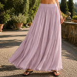 Grace Flowy Maxi Skirt - Purple