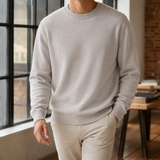 Florian Crew Neck Sweater - Khaki O