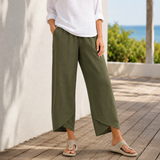 Mabel Relaxed Pants - Olive Green
