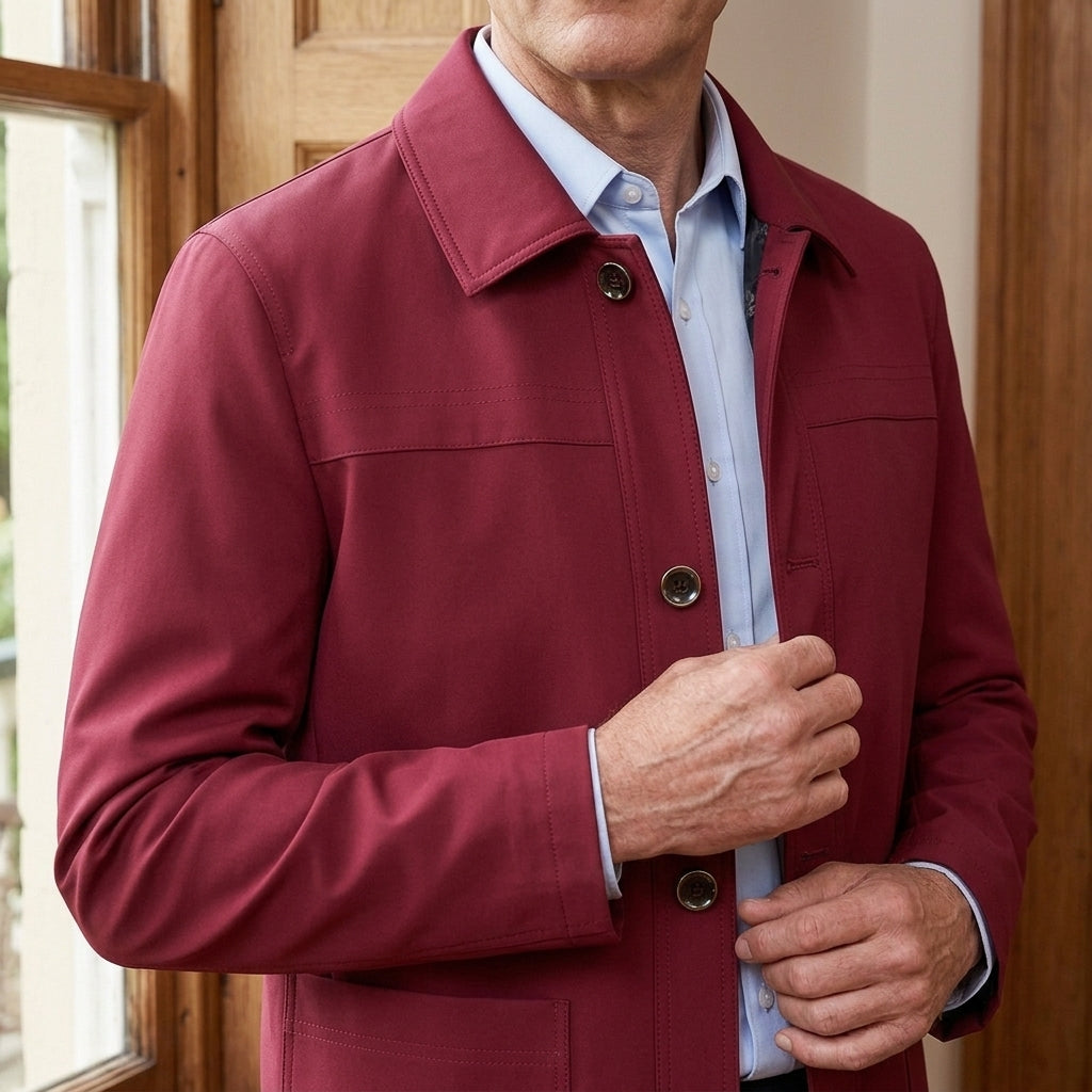 Vaughn Button-Front Jacket - Lead Product Detail