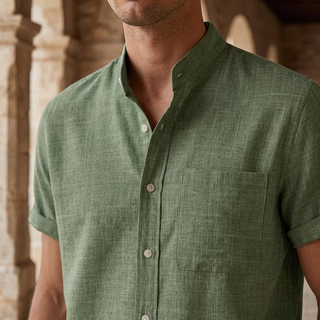 Knox Mandarin Shirt - Lead Product Detail